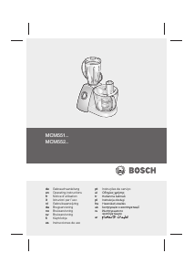 Manual de uso Bosch MCM5512 Robot de cocina