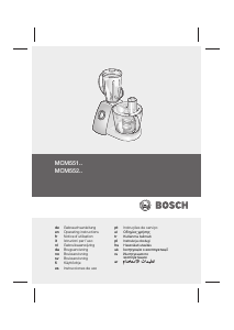 Käyttöohje Bosch MCM5514 Keittiön monitoimikone