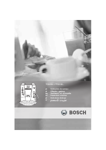 Manual Bosch TCA6401 Máquina de café expresso