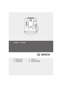 Manual Bosch TCA6401CH Máquina de café expresso