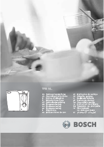 Manual Bosch TFB1610 Friteuză
