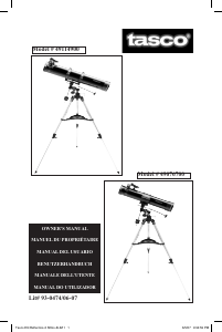 Manual de uso Tasco 49076700 Space Station Telescopio
