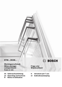 Mode d’emploi Bosch KSW26V80 Cave à vin