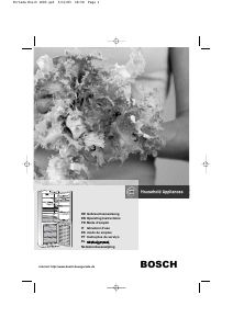 Manuale Bosch KGS36375 Frigorifero-congelatore