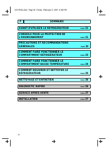 Mode d’emploi Whirlpool ARC 1790 Réfrigérateur