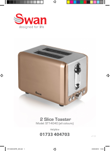 Manual Swan ST14040COPN Toaster