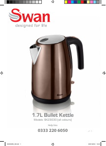 Manual Swan SK23030REDN Kettle