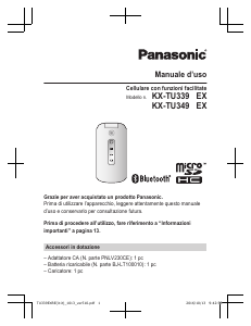 Manuale Panasonic KX-TU339EXBE Telefono cellulare