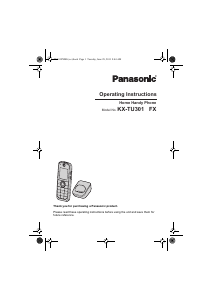 Handleiding Panasonic KX-TU301FXME Mobiele telefoon