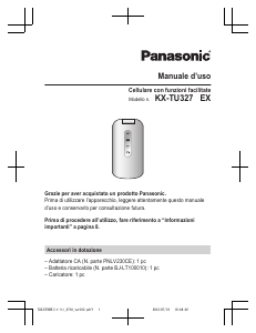 Manuale Panasonic KX-TU327EXBE Telefono cellulare
