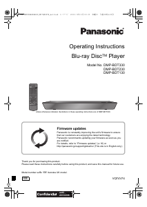 Manual Panasonic DMP-BDT130EB Blu-ray Player