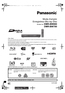 Mode d’emploi Panasonic DMR-BW880EF Lecteur de blu-ray