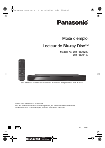 Mode d’emploi Panasonic DMP-BDT220EF Lecteur de blu-ray