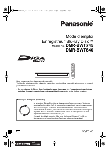 Mode d’emploi Panasonic DMR-BWT640EC Lecteur de blu-ray
