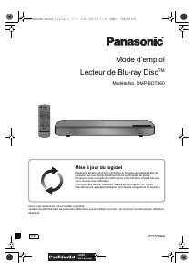 Mode d’emploi Panasonic DMP-BDT360EF Lecteur de blu-ray