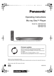 Manual Panasonic DMP-BDT230EB Blu-ray Player