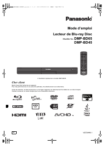 Mode d’emploi Panasonic DMP-BD65EF Lecteur de blu-ray