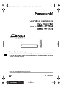 Handleiding Panasonic DMR-HWT230EB Blu-ray speler