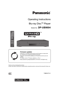 Manual Panasonic DP-UB9004EG Blu-ray Player