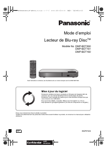 Mode d’emploi Panasonic DMP-BDT260EF Lecteur de blu-ray