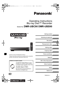 Bruksanvisning Panasonic DMR-UBS90EG Blu-ray spelare