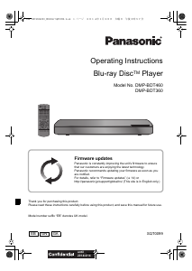 Bruksanvisning Panasonic DMP-BDT360EB Blu-ray spelare