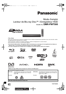 Mode d’emploi Panasonic DMR-PWT500EC Lecteur de blu-ray