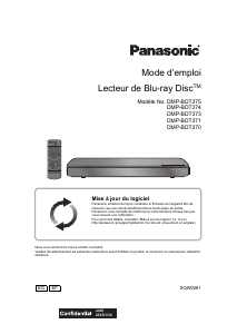 Mode d’emploi Panasonic DMP-BDT375EF Lecteur de blu-ray