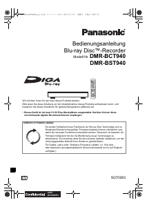 Bedienungsanleitung Panasonic DMR-BST940EG Blu-ray player