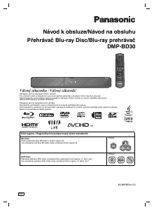 Návod Panasonic DMP-BD30 Blu-ray prehrávač