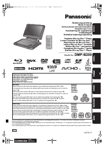 Manual de uso Panasonic DMP-B200EG Reproductor de blu-ray