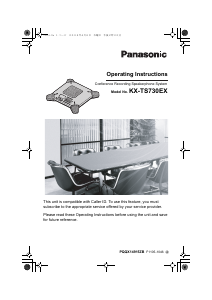 Manual Panasonic KX-TS730EX Conference Phone