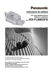 Manual Panasonic KX-FLB853FX Imprimantă multifuncţională