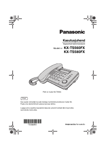 Kasutusjuhend Panasonic KX-TS580FX Telefon