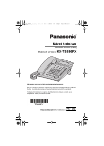 Návod Panasonic KX-TS880FX Telefón