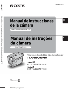 Manual Sony DCR-TRV265E Câmara de vídeo