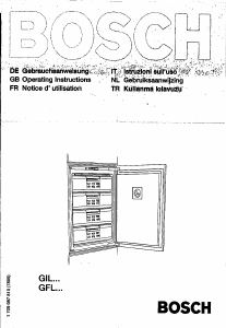 Manuale Bosch GIL1140 Congelatore