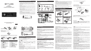 Mode d’emploi Muse M-168 BT Autoradio