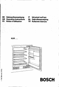 Manual Bosch KUR1506 Refrigerator