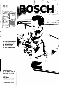 Bedienungsanleitung Bosch KIF2040 Kühlschrank