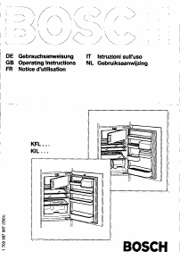 Bedienungsanleitung Bosch KIL23470FF Kühlschrank