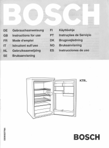 Manual de uso Bosch KTR1440 Refrigerador