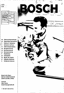 Bedienungsanleitung Bosch KIR1974 Kühlschrank