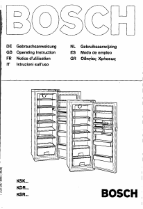 Manual Bosch KFL1640 Refrigerator