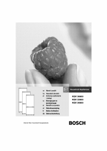 Mode d’emploi Bosch KGV33600 Réfrigérateur combiné