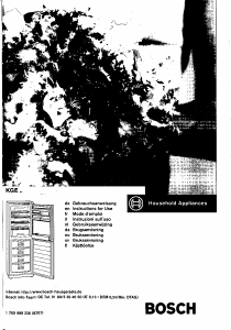 Bedienungsanleitung Bosch KGE36491 Kühl-gefrierkombination