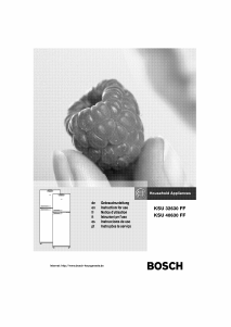 Manual Bosch KSU32630FF Fridge-Freezer