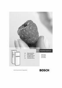 Manual de uso Bosch KDV42X10 Frigorífico combinado