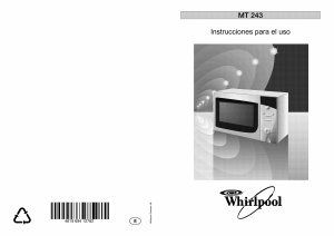 Manual de uso Whirlpool MT 243 WH Microondas