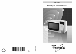 Manual Whirlpool MT 247/Noir Cuptor cu microunde